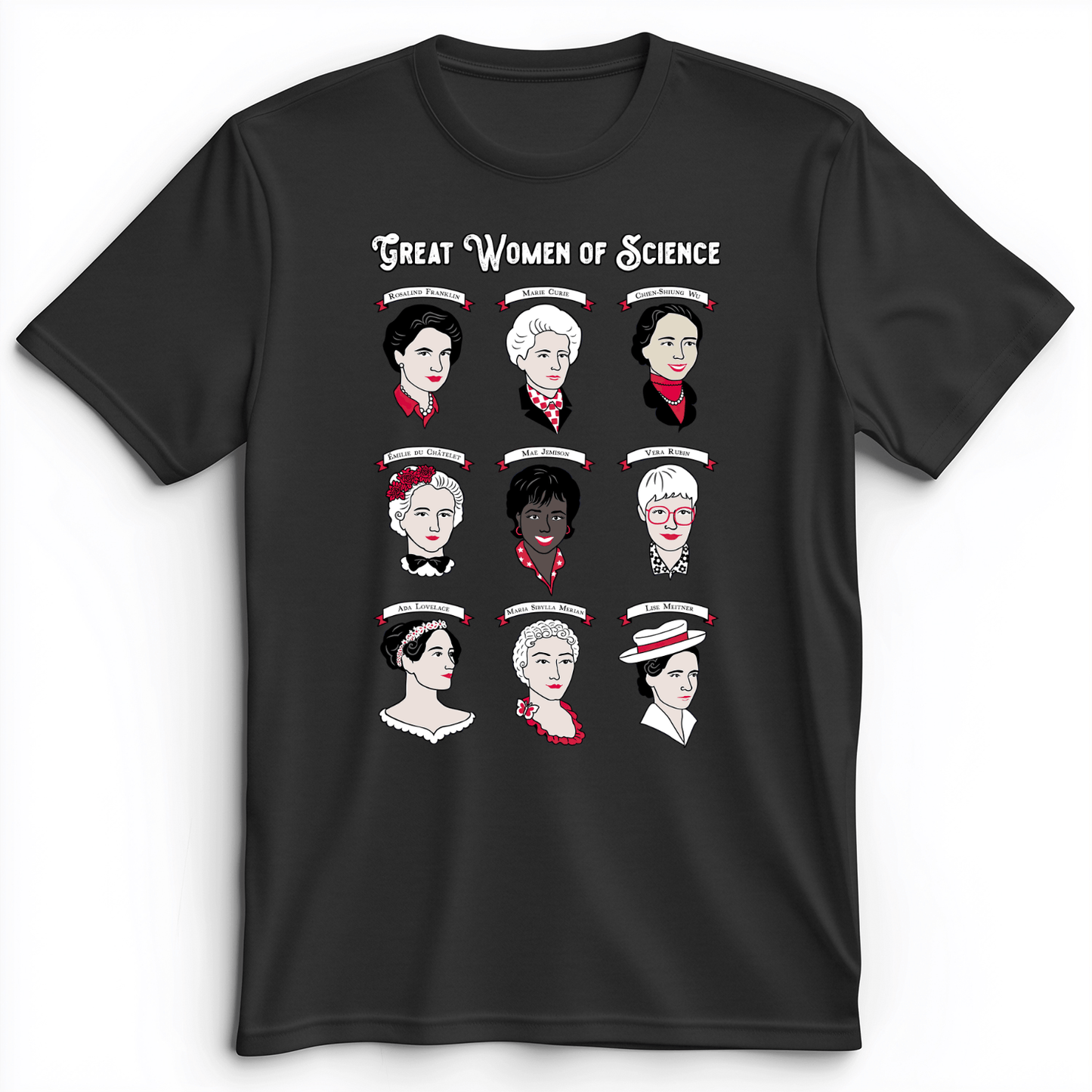 Women Of Science Premium Tee Dark Grey Heather / S