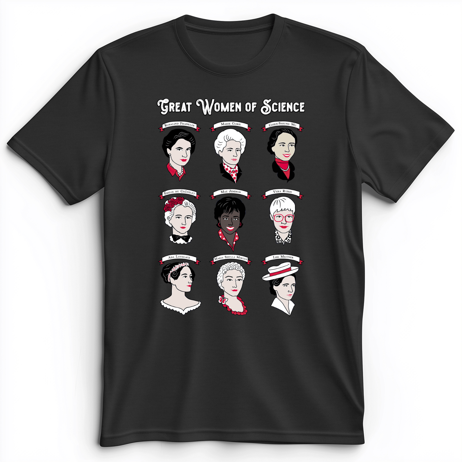 Women Of Science Premium Tee Dark Grey Heather / S