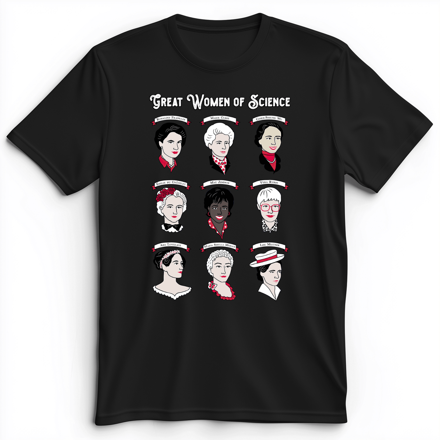 Women Of Science Premium Tee Black / S