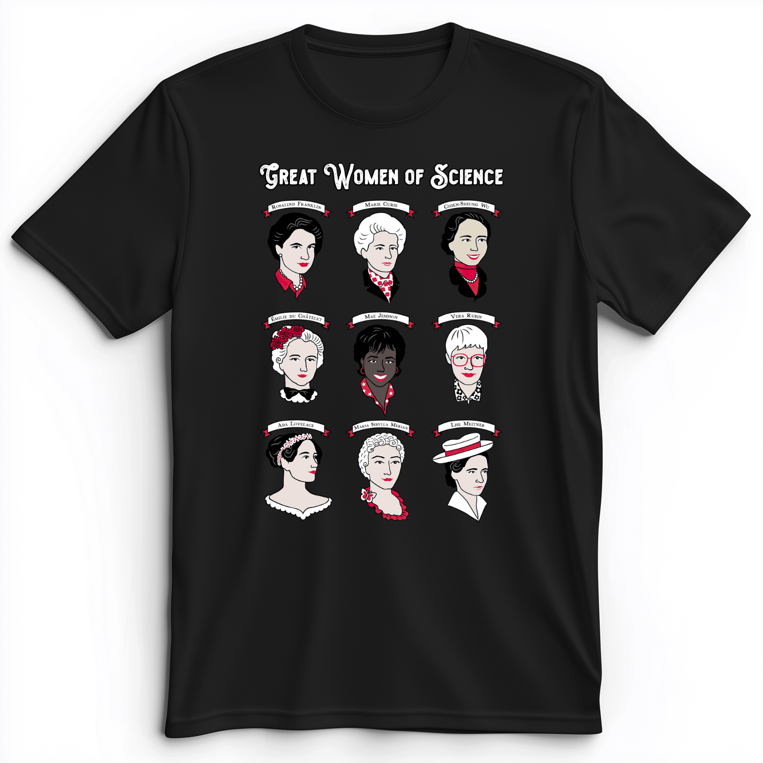Women Of Science Premium Tee Black / S