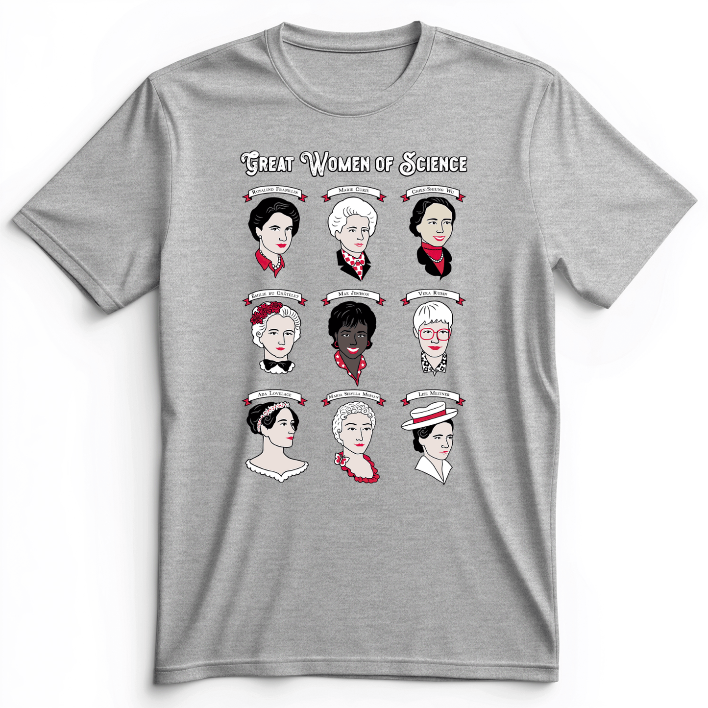 Women Of Science Premium Tee Athletic Heather / S