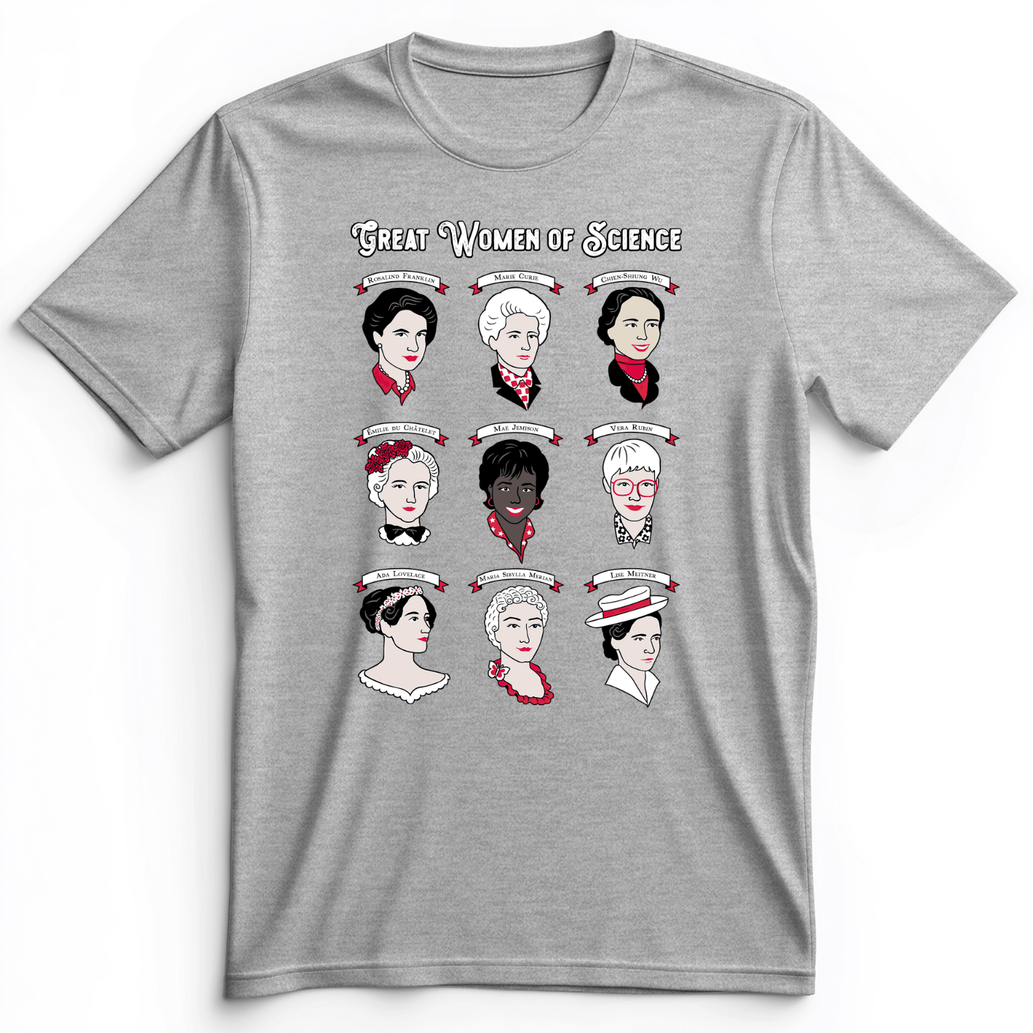 Women Of Science Premium Tee Athletic Heather / S