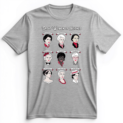 Women Of Science Premium Tee Athletic Heather / S