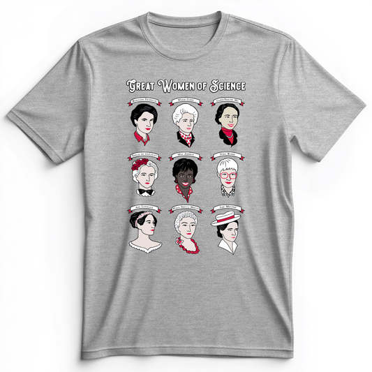 Women Of Science Premium Tee Athletic Heather / S