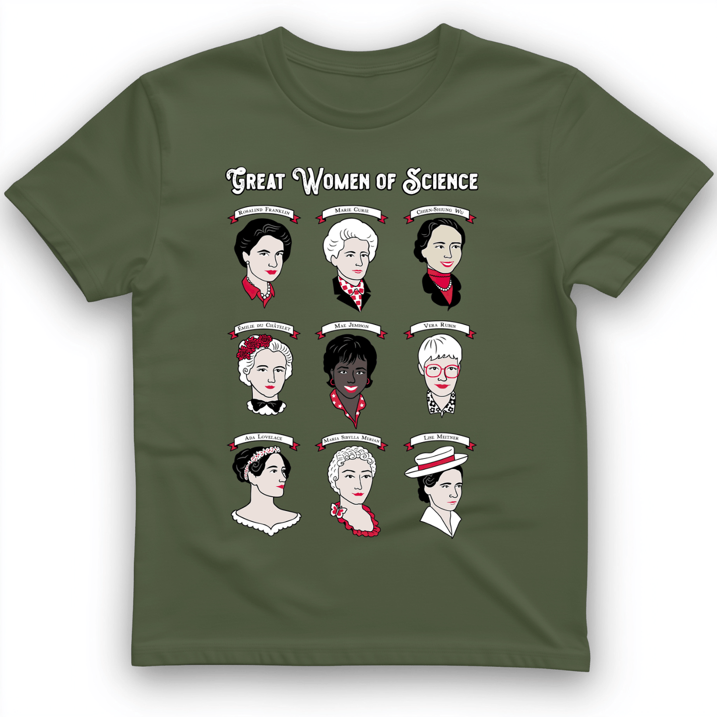 Women of Science T-Shirt Military Green / S