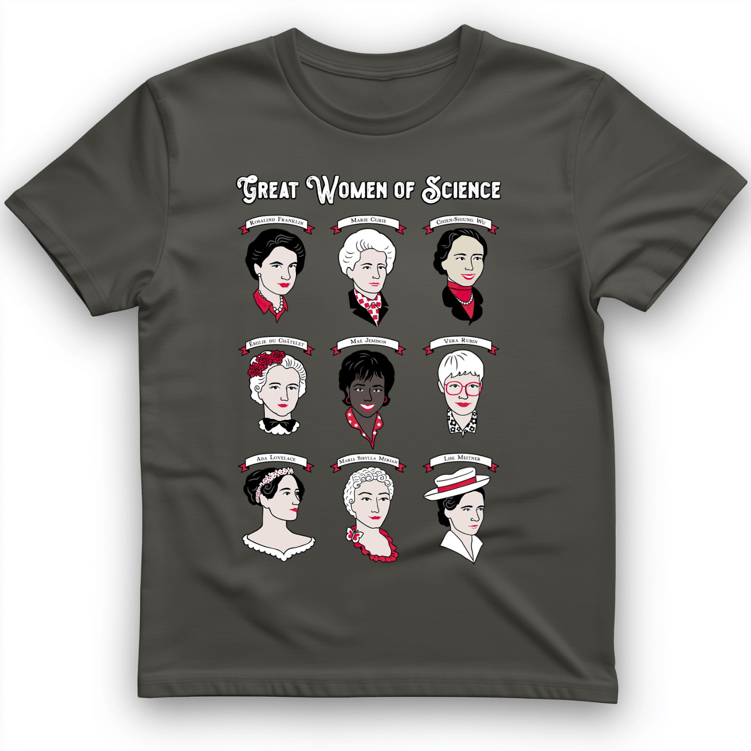 Women of Science T-Shirt Charcoal / S