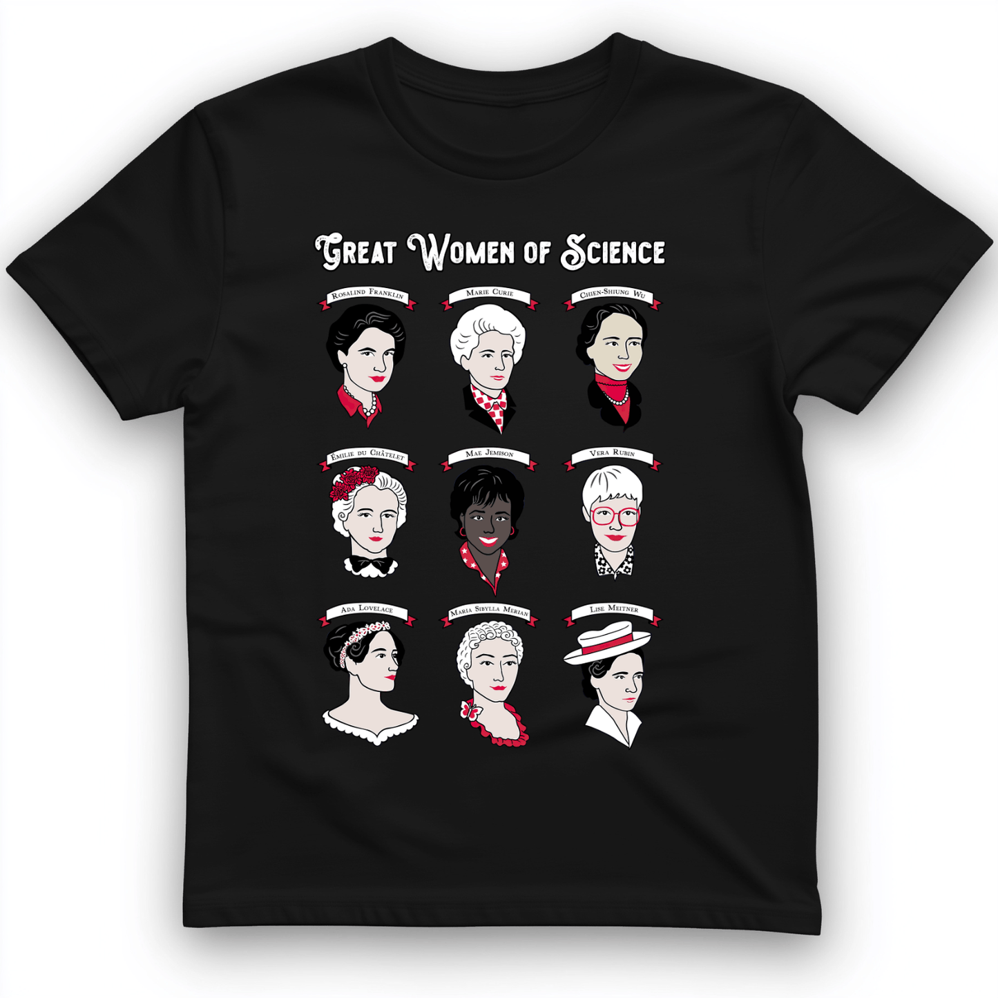 Women of Science T-Shirt Black / S