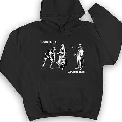 Work Hard Plague Hard Hoodie Black / S