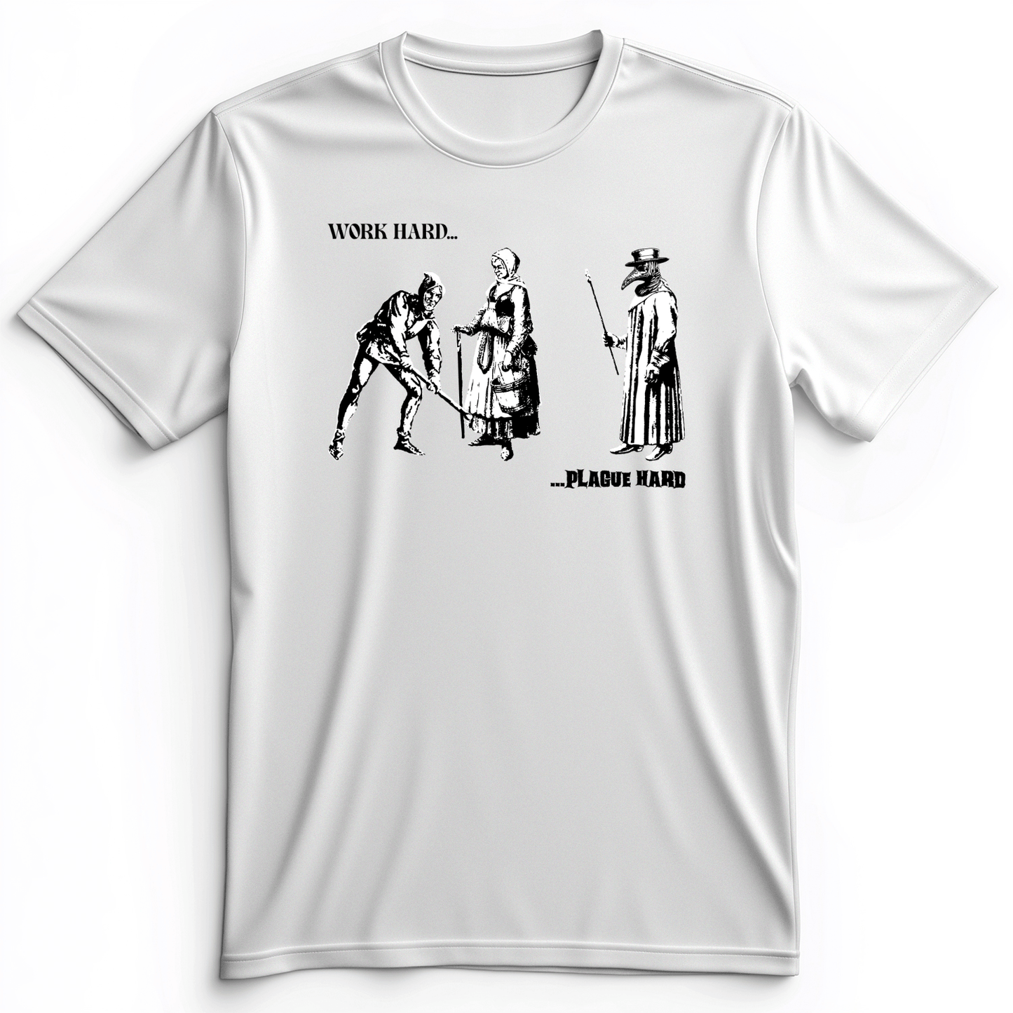 Work Hard Plague Hard Premium Tee White / S