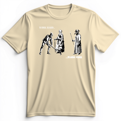 Work Hard Plague Hard Premium Tee Natural / S