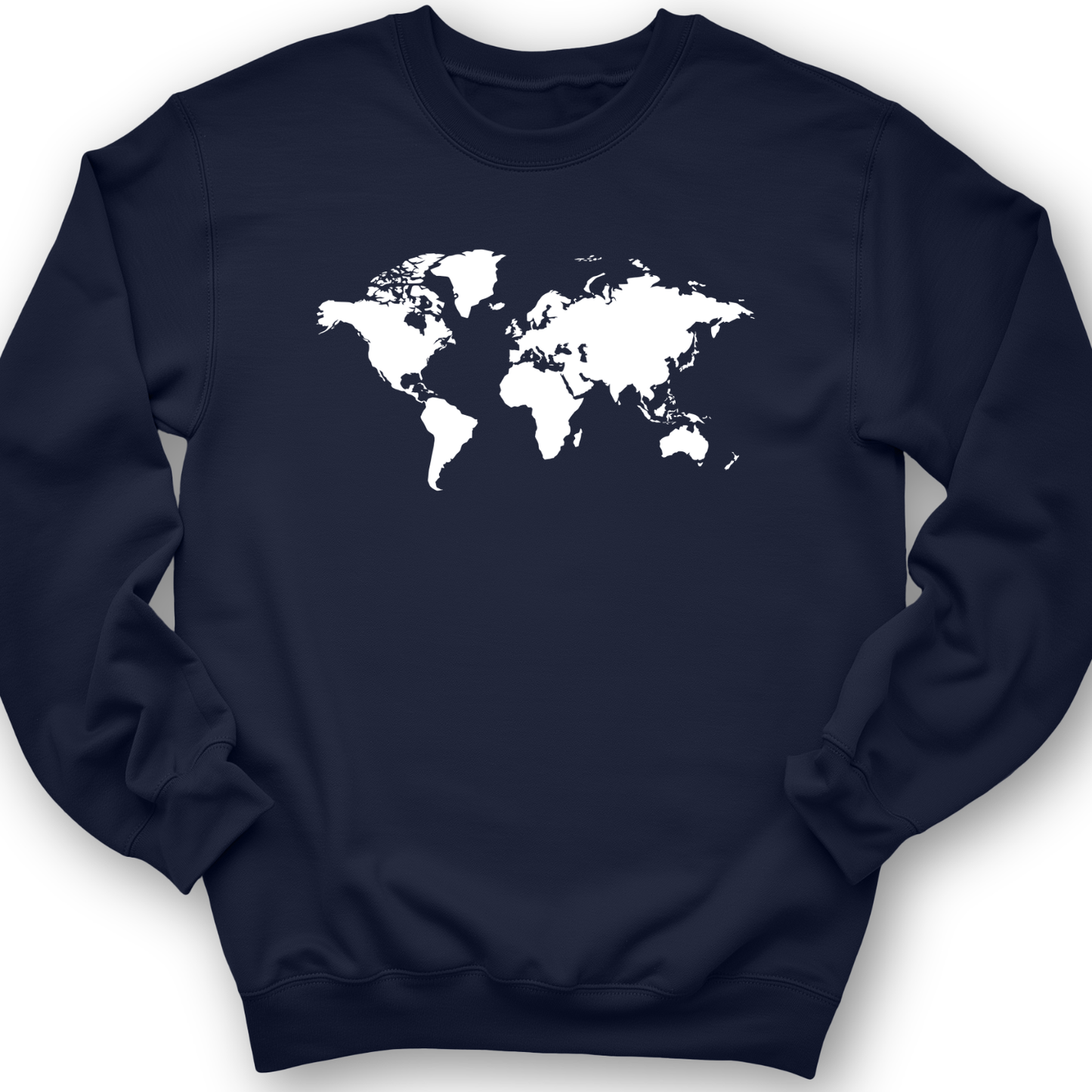 World Map Crewneck Navy / S