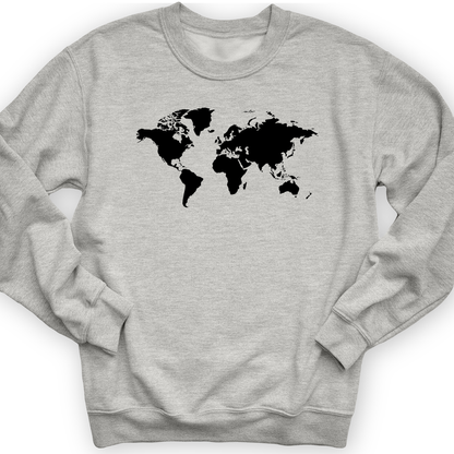 World Map Crewneck Sport Grey / S
