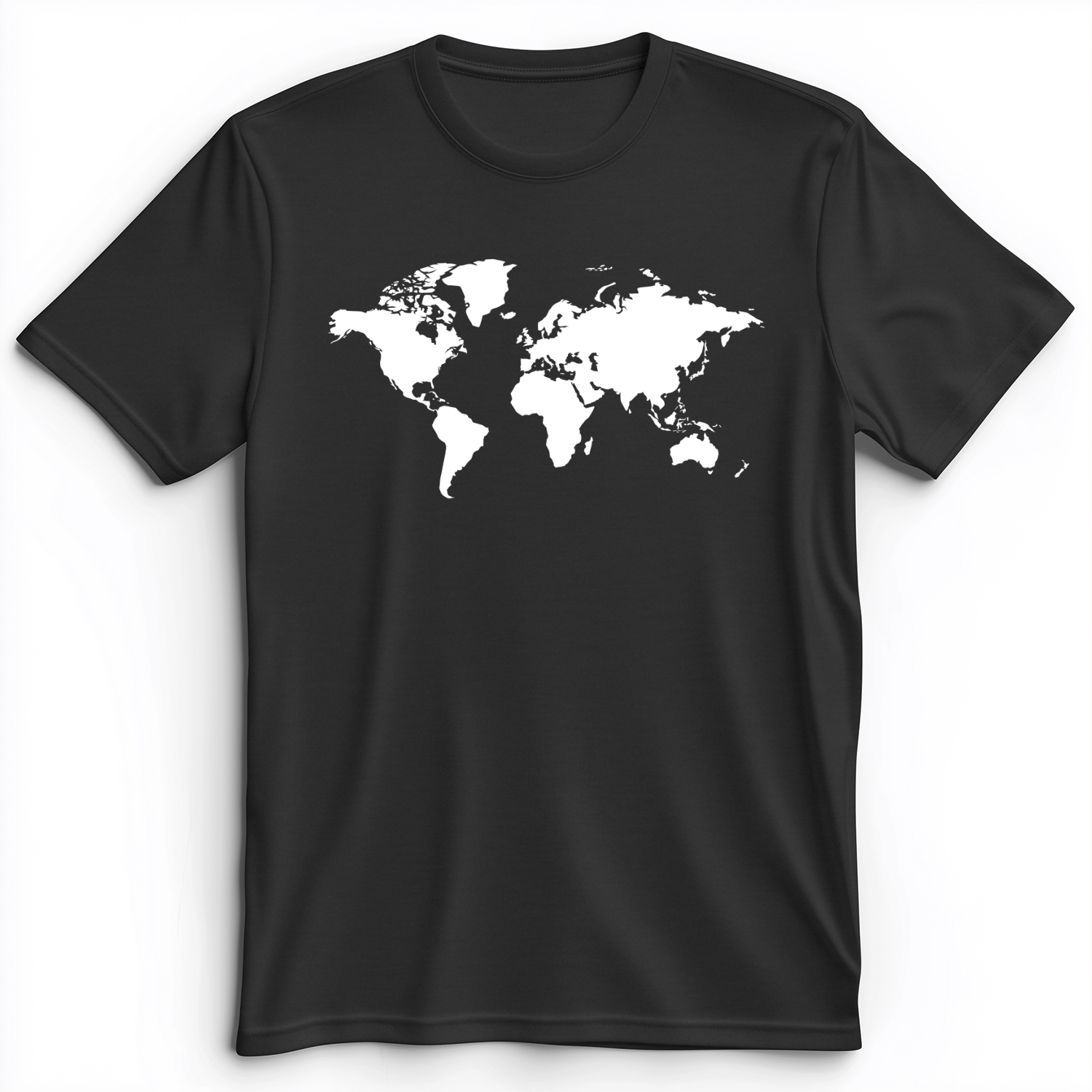 World Map Premium Tee Dark Grey Heather / S