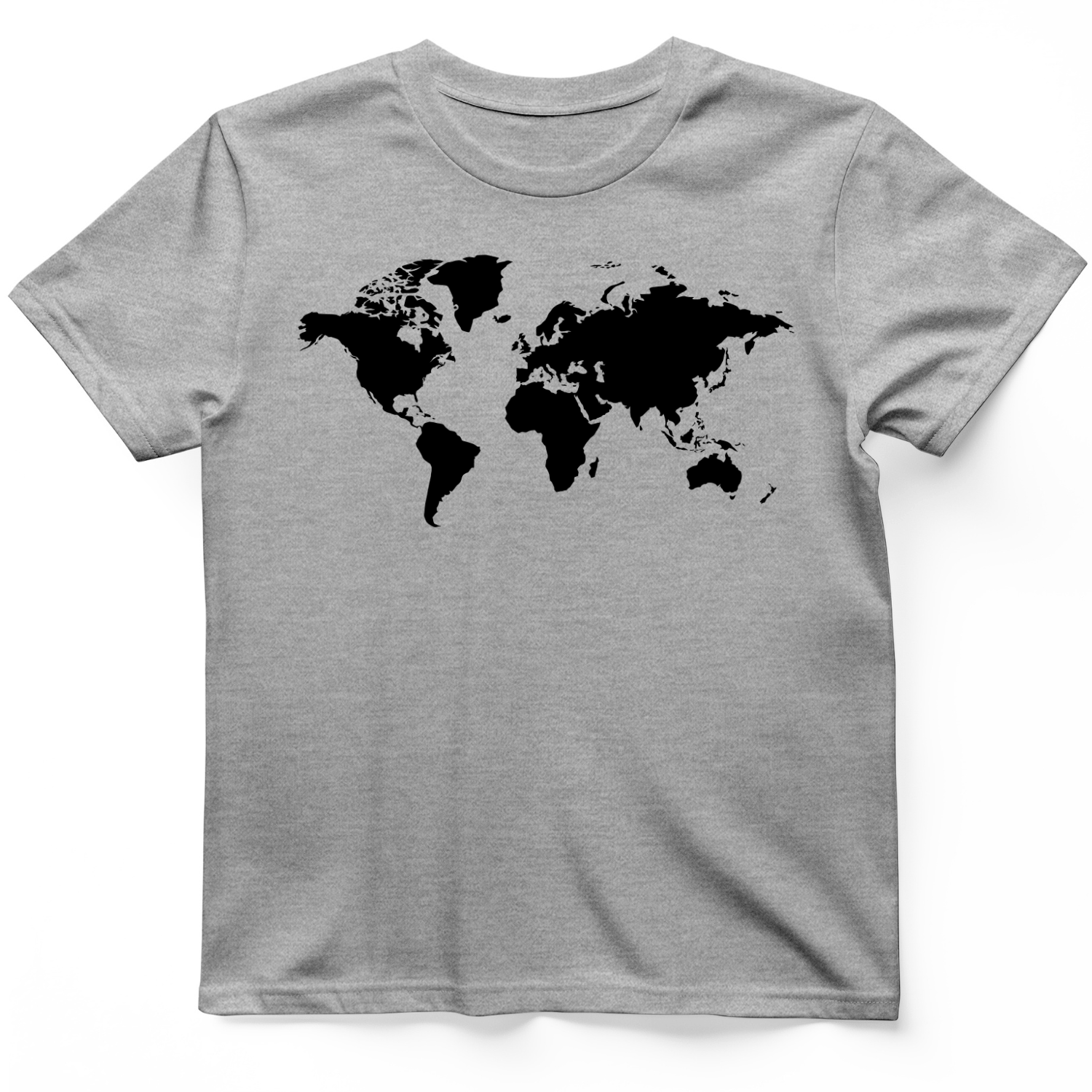 World Map T-Shirt Sport Grey / S