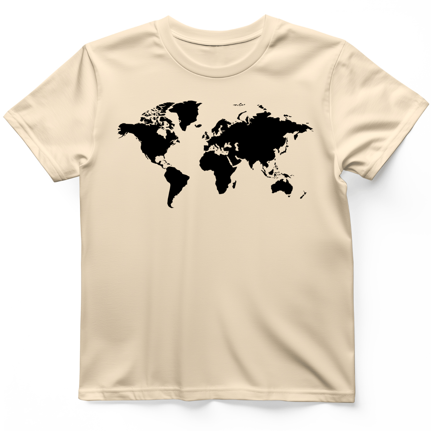 World Map T-Shirt Natural / S