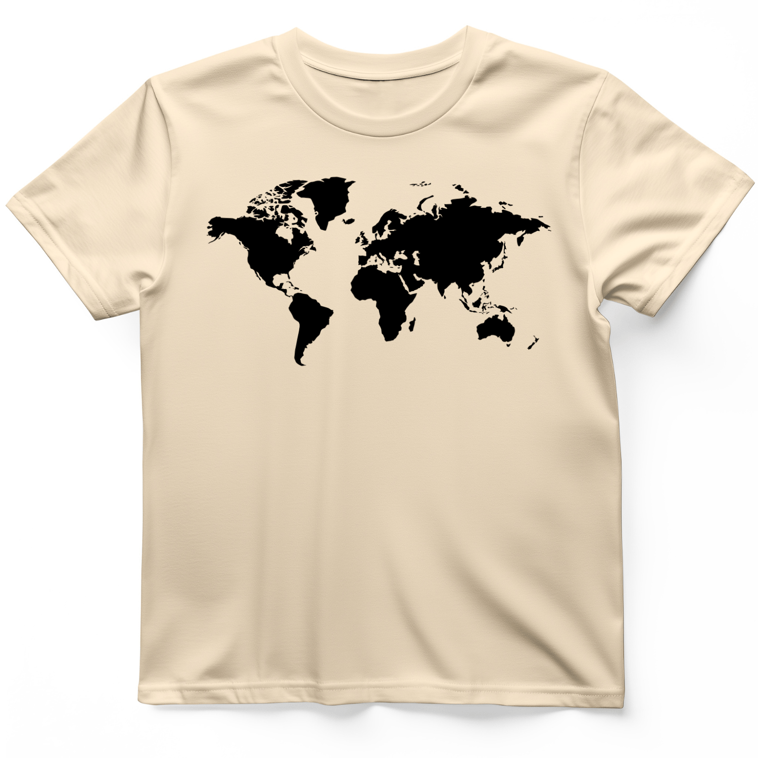 World Map T-Shirt Natural / S