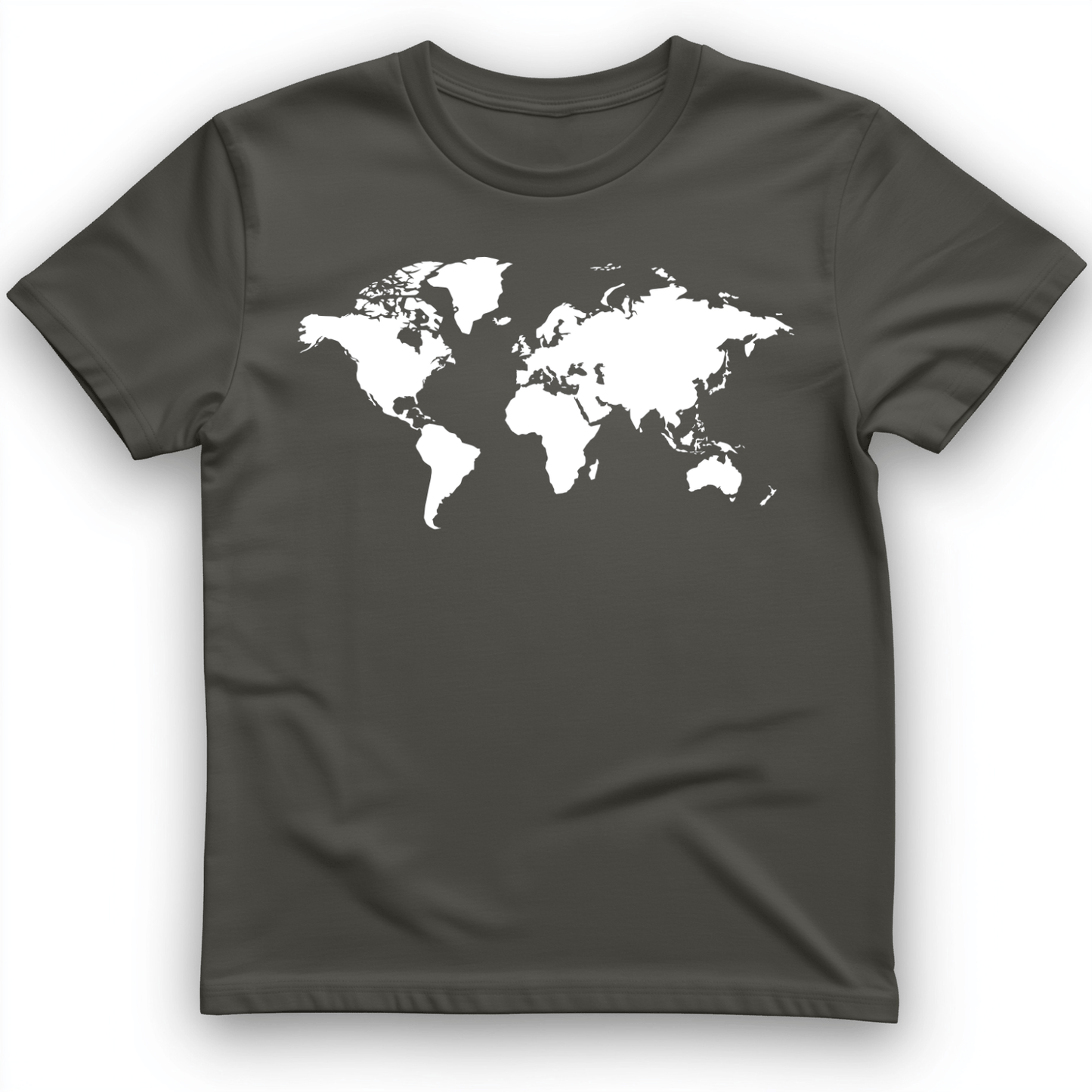World Map T-Shirt Charcoal / S