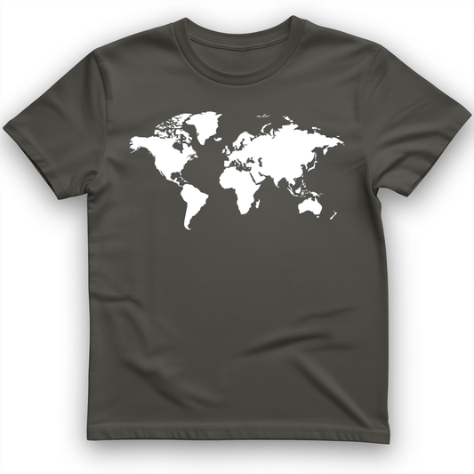 World Map T-Shirt Charcoal / S
