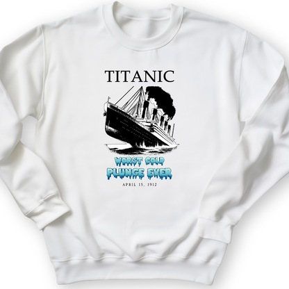 Worst Cold Plunge Ever Crewneck White / S