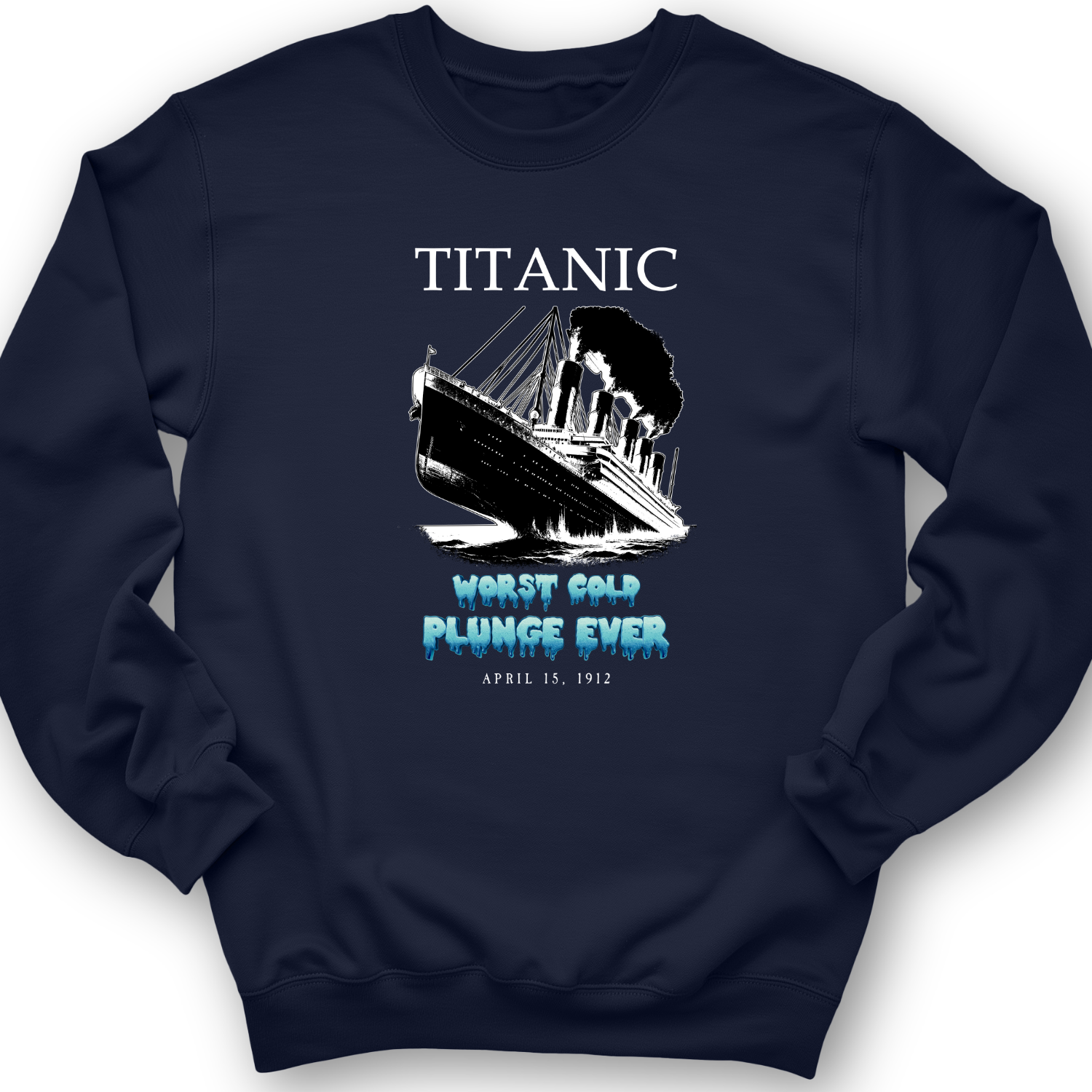 Worst Cold Plunge Ever Crewneck Navy / S