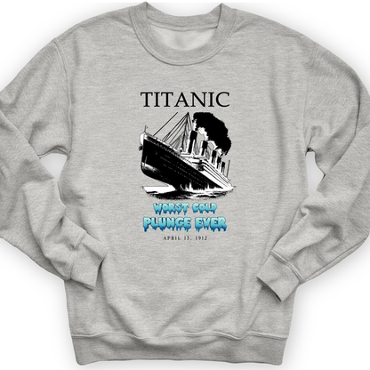 Worst Cold Plunge Ever Crewneck Sport Grey / S