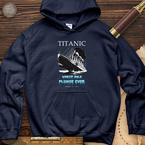 Worst Cold Plunge Ever Hoodie Navy / S