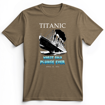 Worst Cold Plunge Ever Premium Tee Heather Olive / S