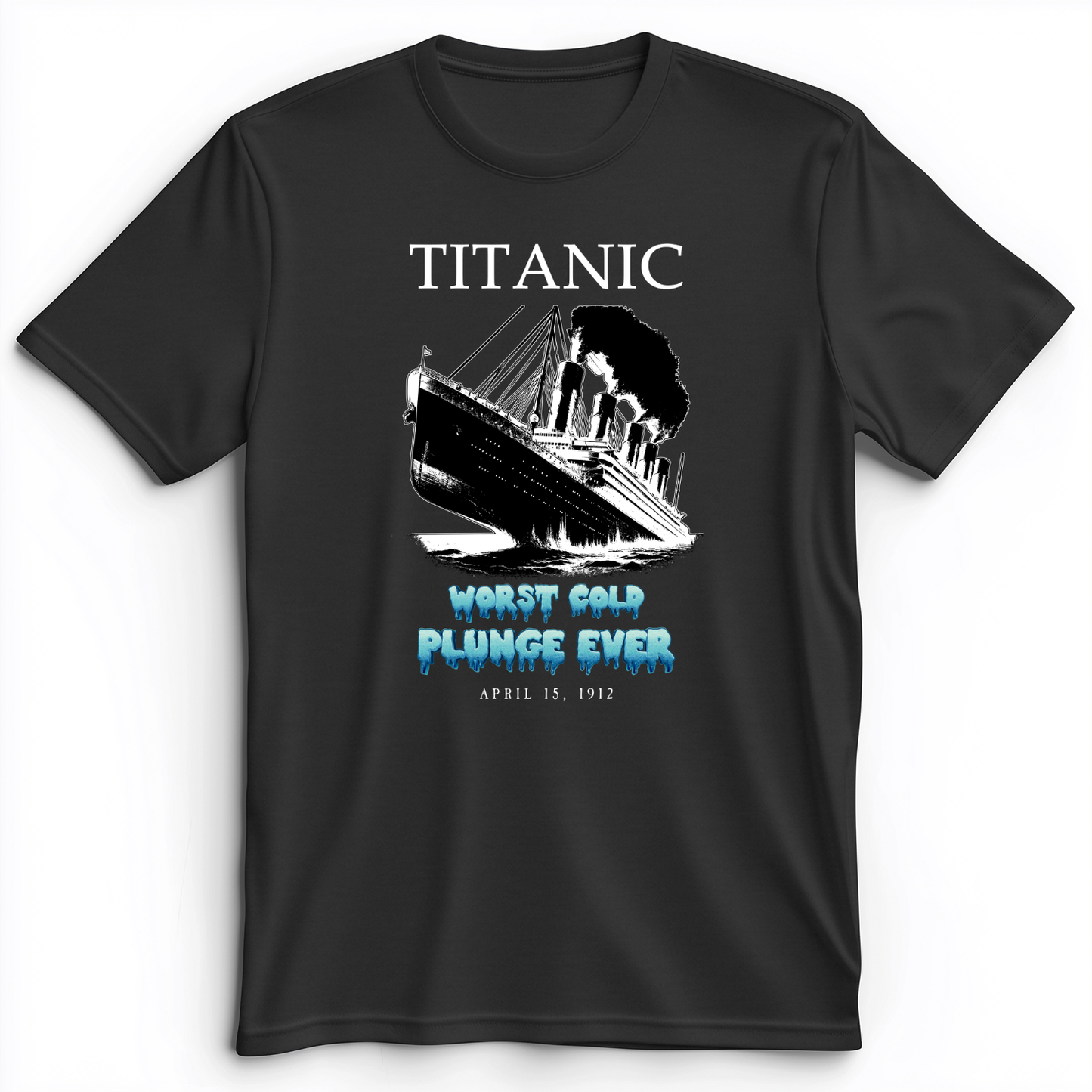Worst Cold Plunge Ever Premium Tee Dark Grey Heather / S