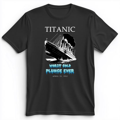Worst Cold Plunge Ever Premium Tee Dark Grey Heather / S