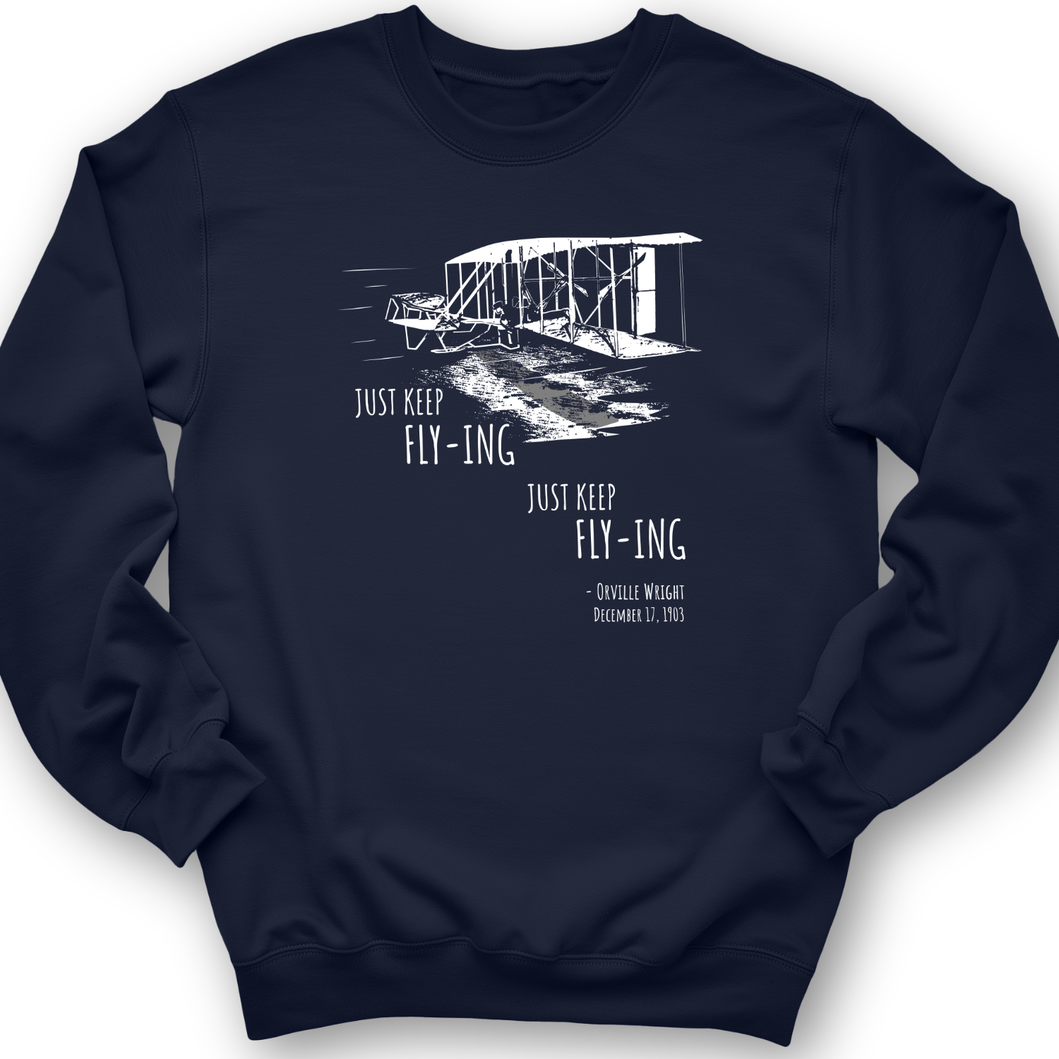 Wright Brothers Crewneck Navy / S