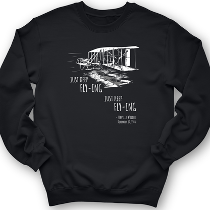 Wright Brothers Crewneck Black / S