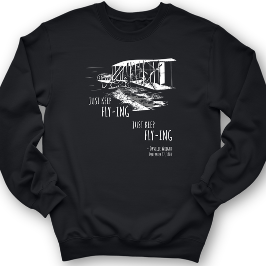 Wright Brothers Crewneck Black / S
