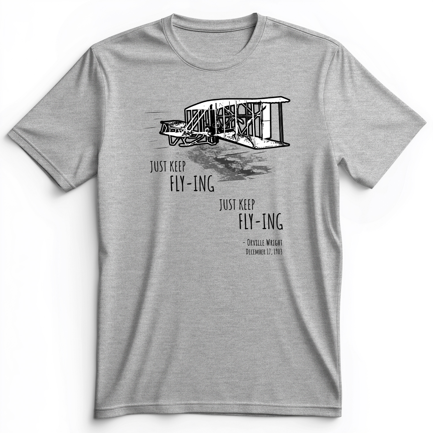 Wright Brothers Premium Tee Athletic Heather / S