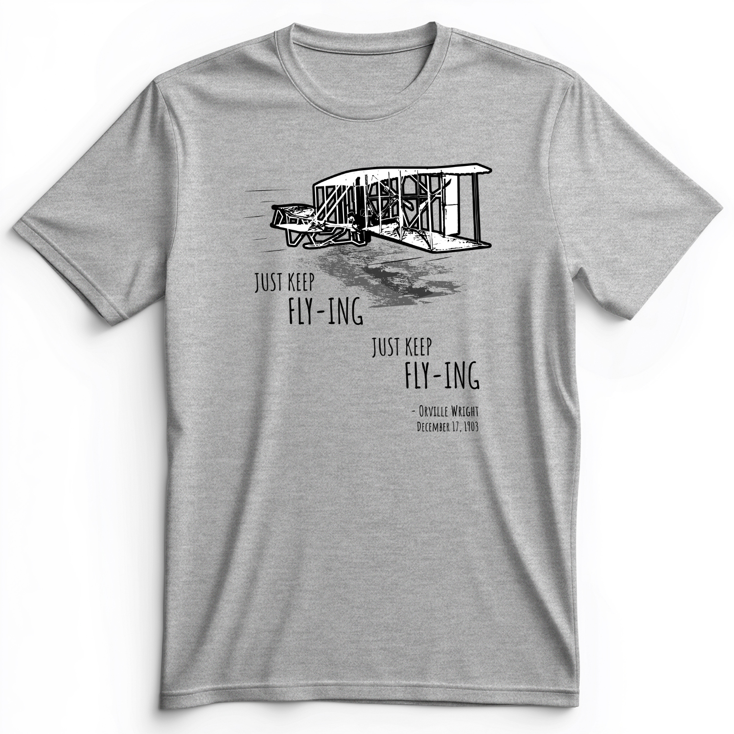 Wright Brothers Premium Tee Athletic Heather / S