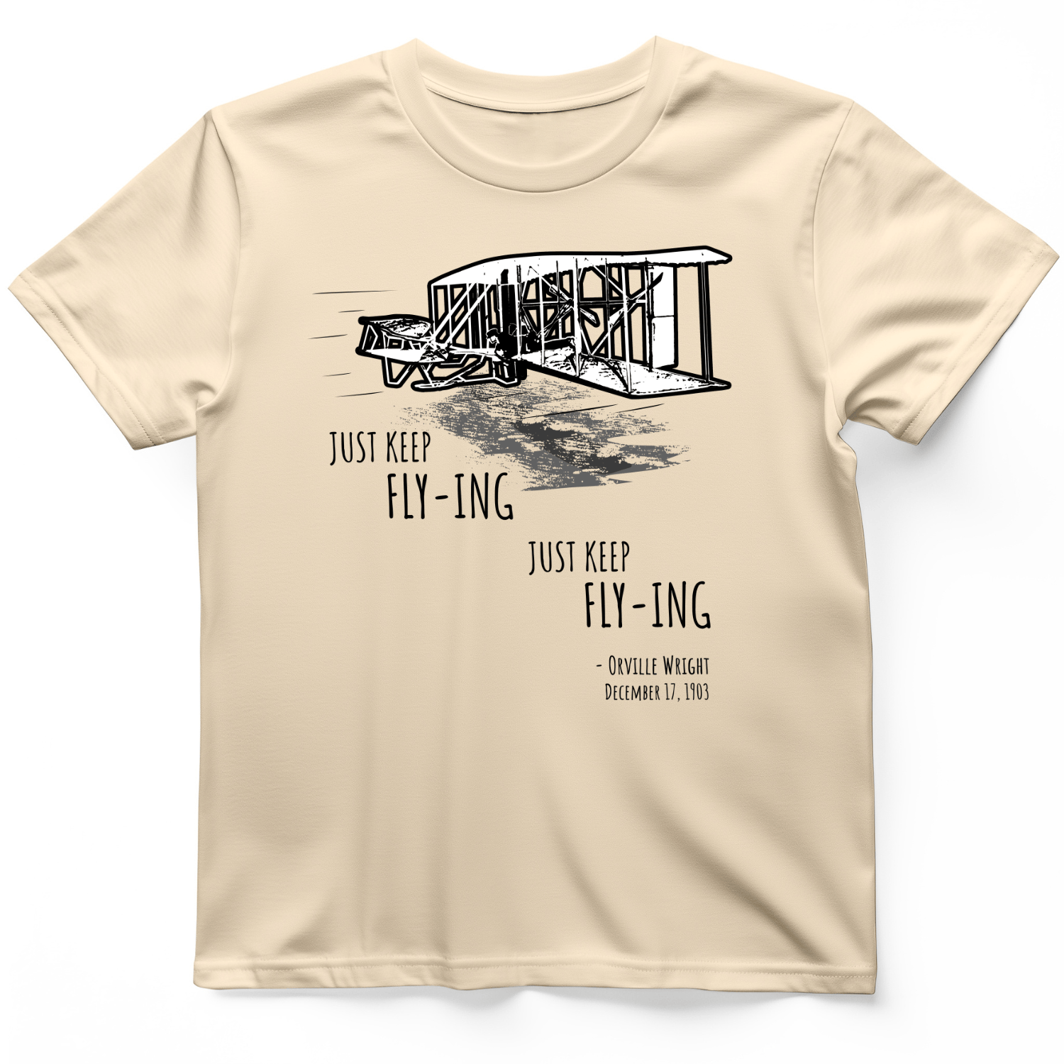 Wright Brothers T-Shirt Natural / S