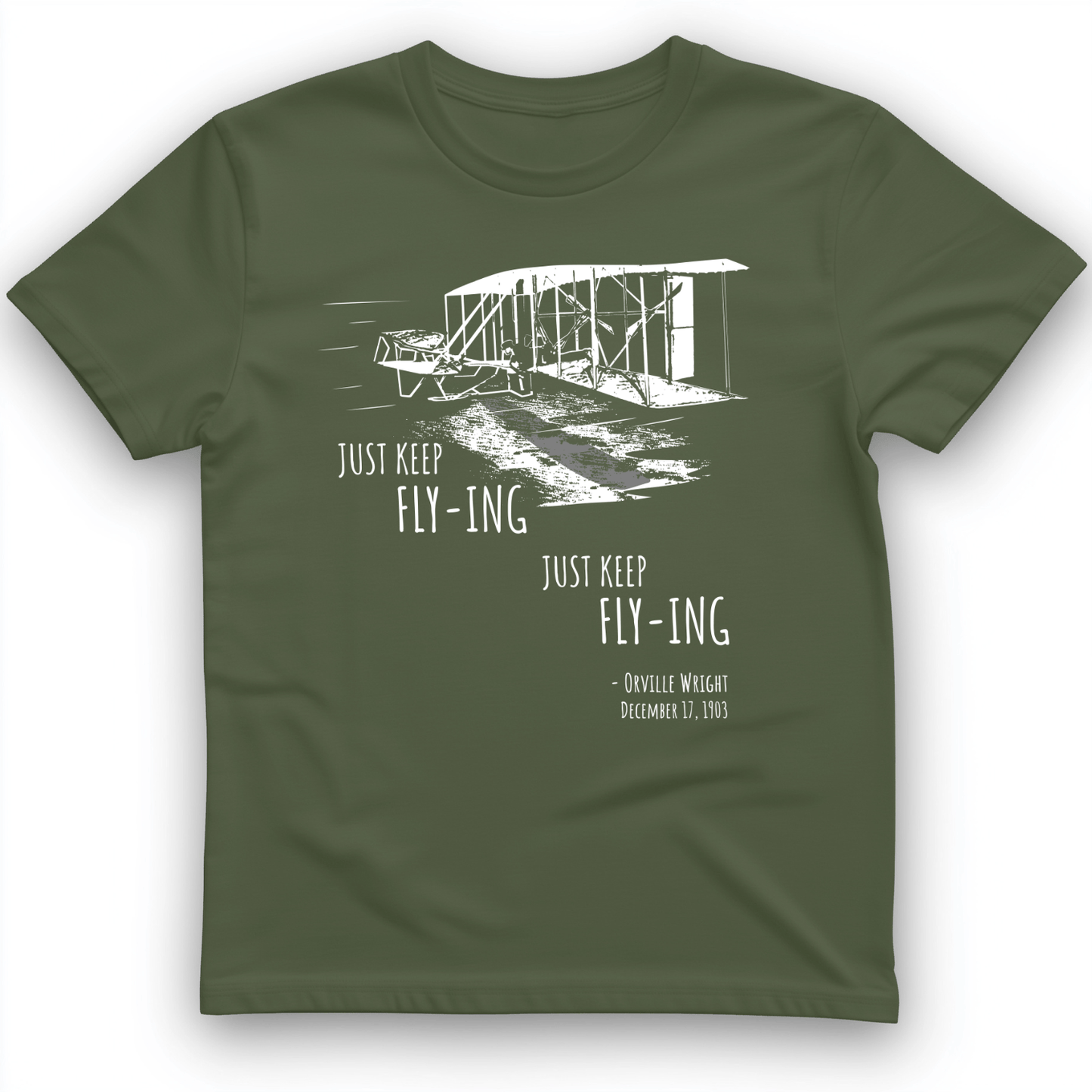 Wright Brothers T-Shirt Military Green / S