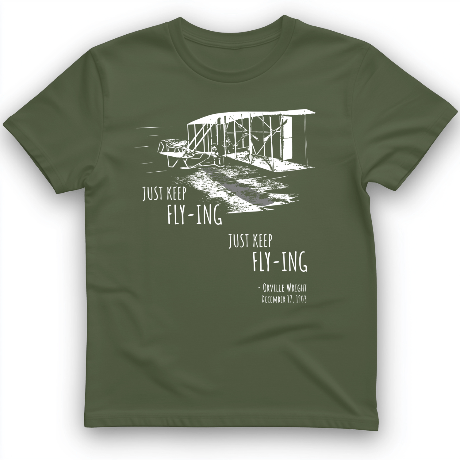 Wright Brothers T-Shirt Military Green / S