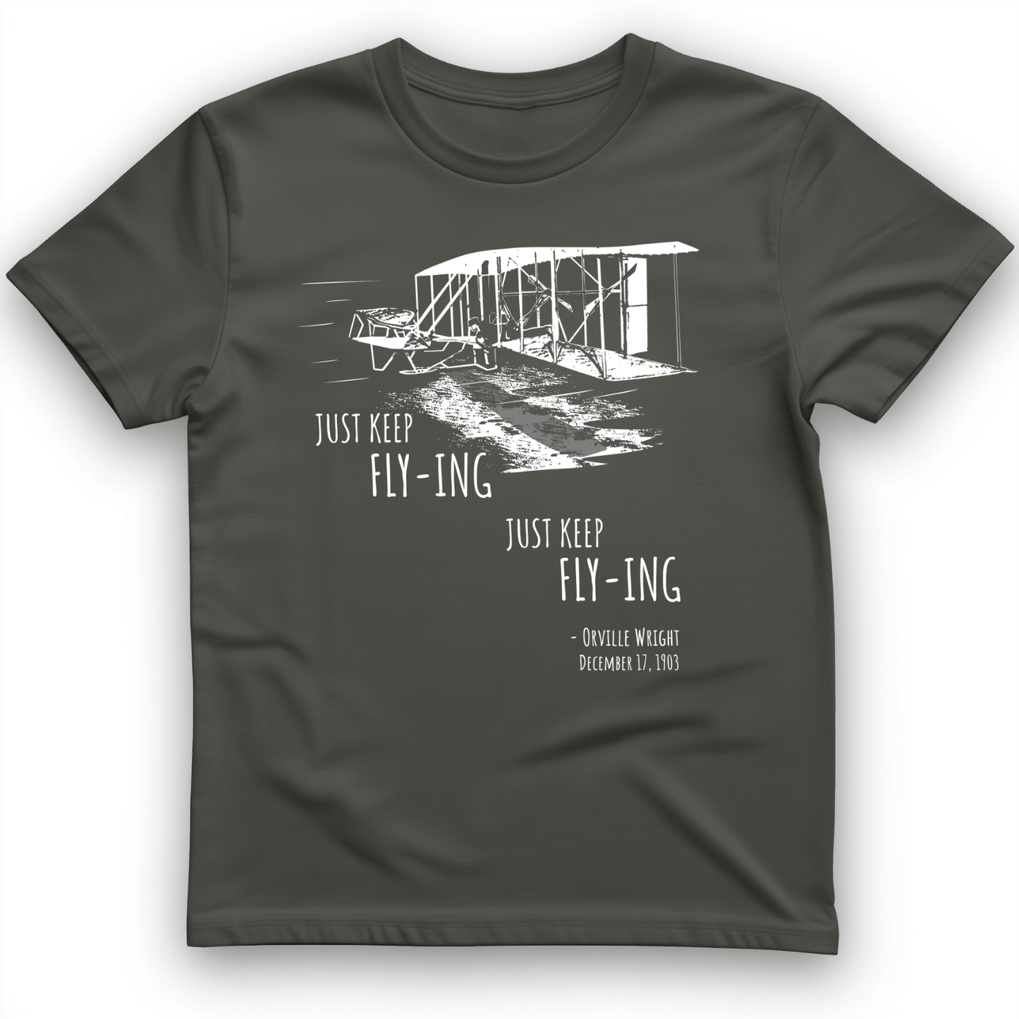Wright Brothers T-Shirt Charcoal / S