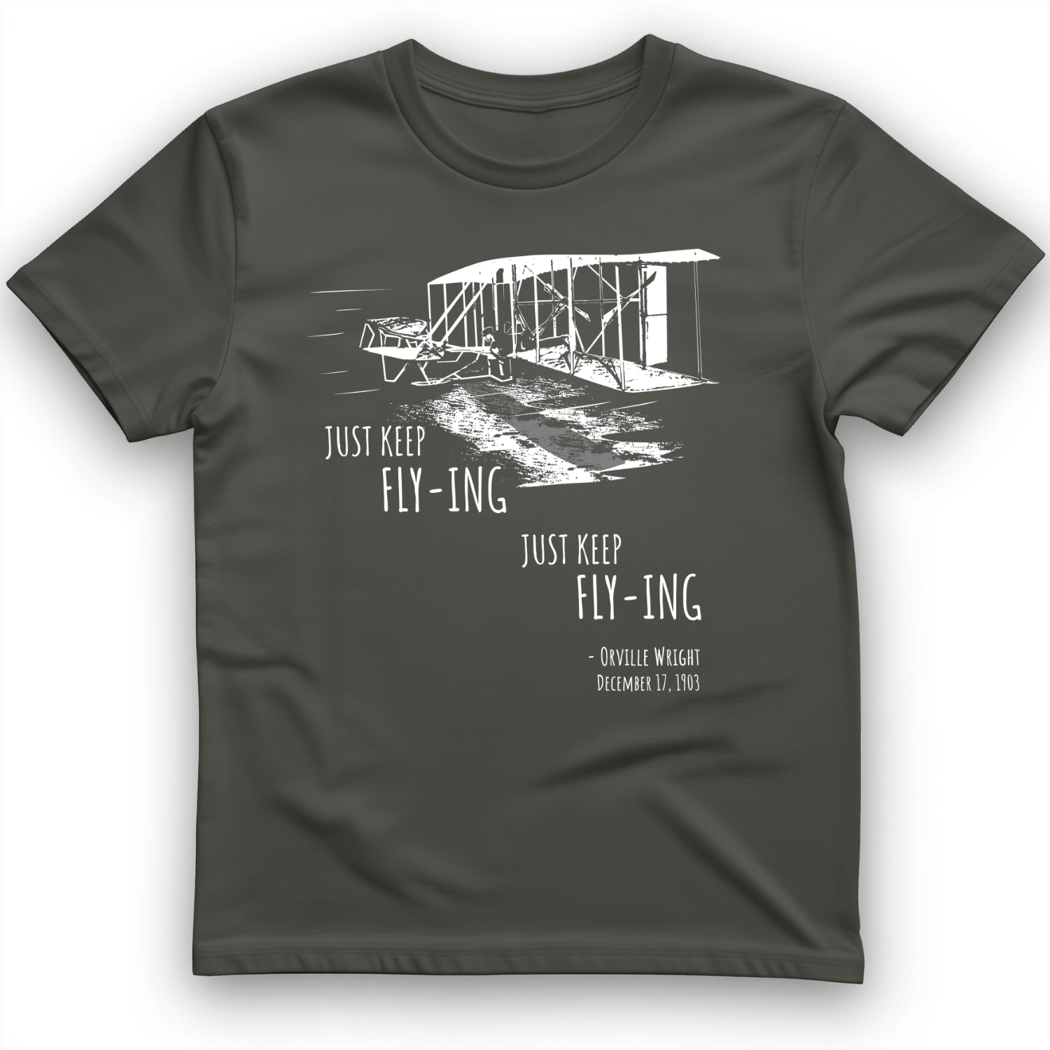 Wright Brothers T-Shirt Charcoal / S