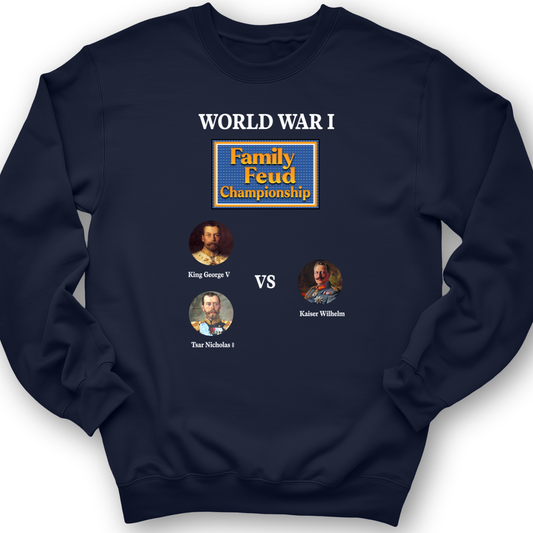 WW1 Family Feud Championship Crewneck Navy / S
