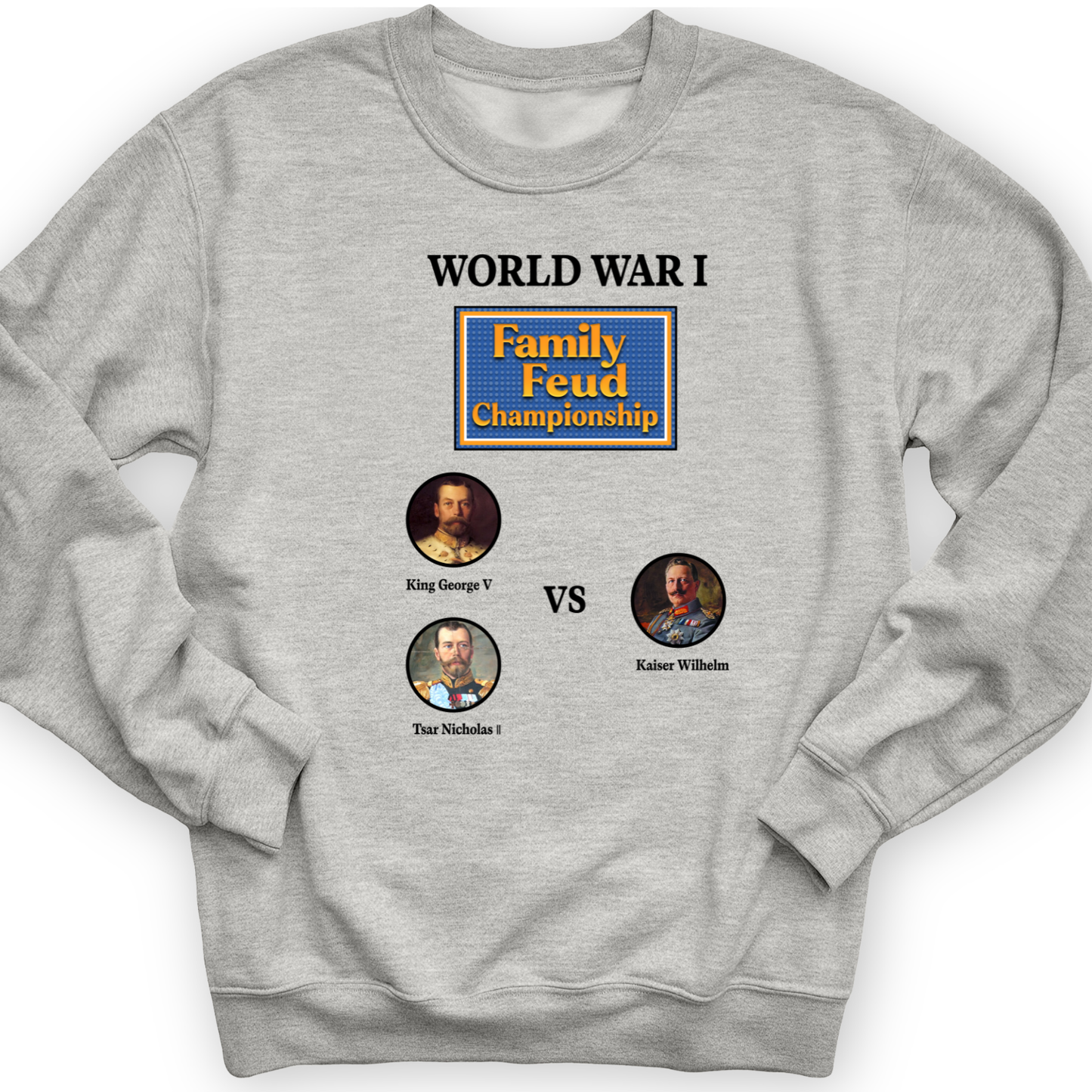 WW1 Family Feud Championship Crewneck Sport Grey / S