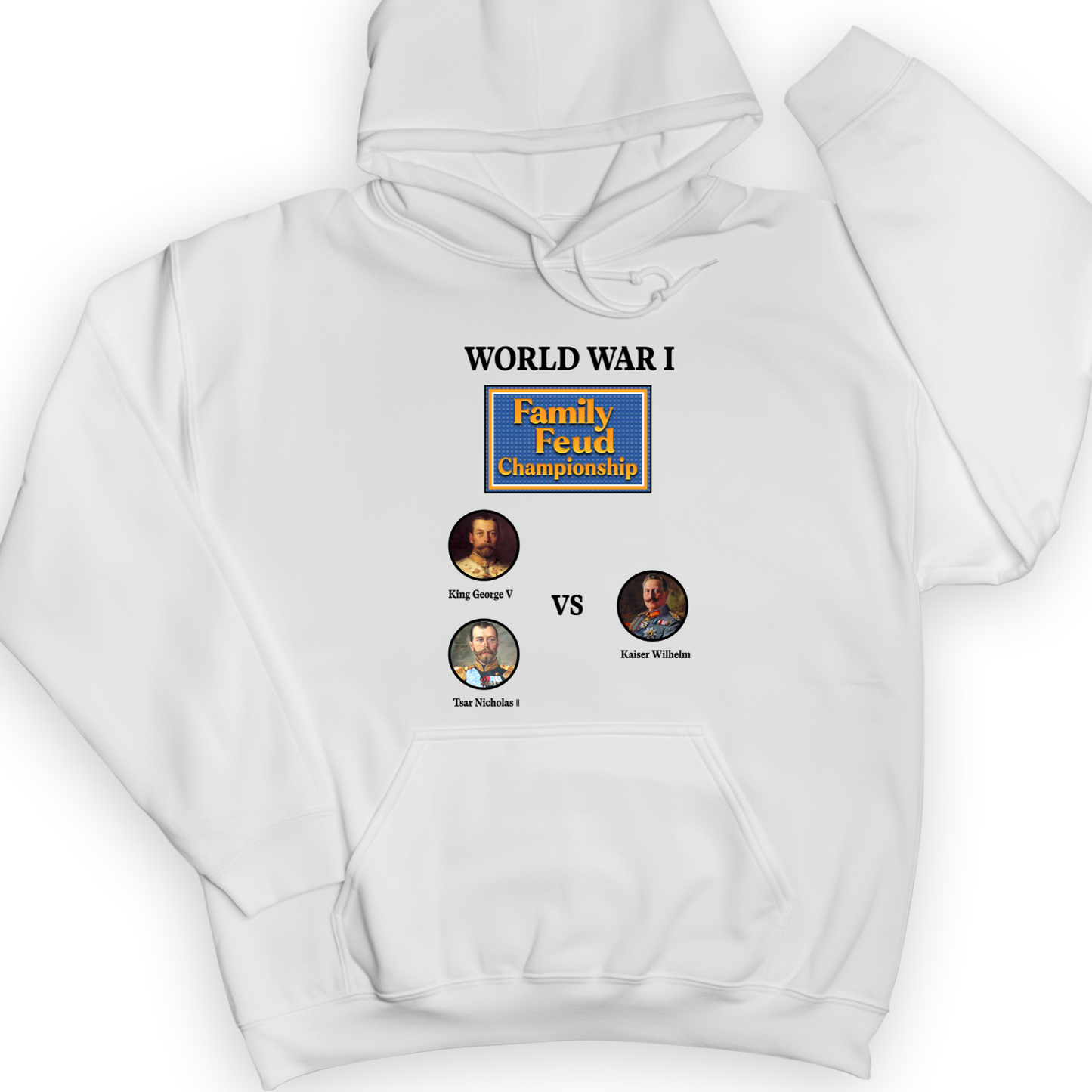 WW1 Family Feud Championship Hoodie White / S
