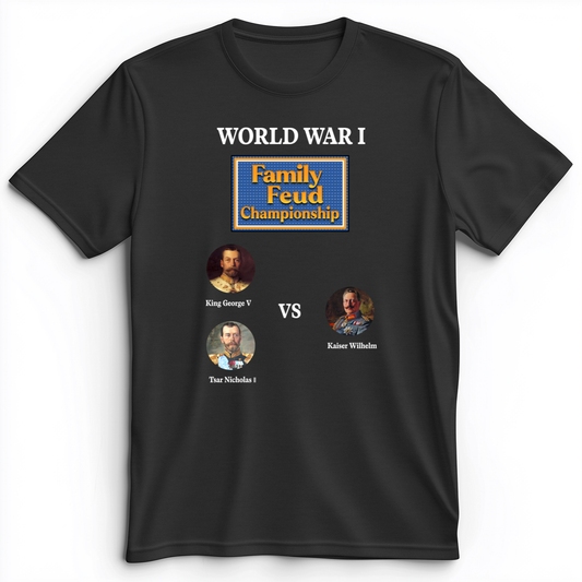 WW1 Family Feud Championship Premium Tee Dark Grey Heather / S