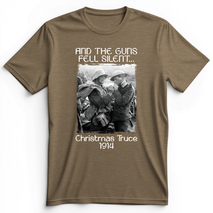 WWI Christmas Truce Premium Tee Heather Olive / S