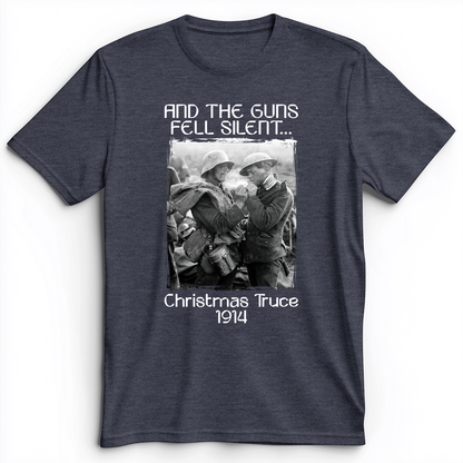 WWI Christmas Truce Premium Tee Heather Navy / S