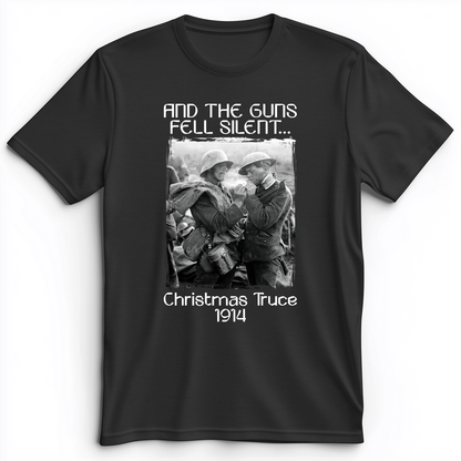 WWI Christmas Truce Premium Tee Dark Grey Heather / S