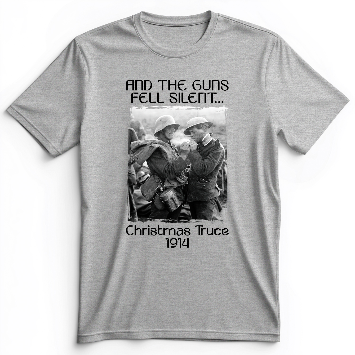 WWI Christmas Truce Premium Tee Athletic Heather / S