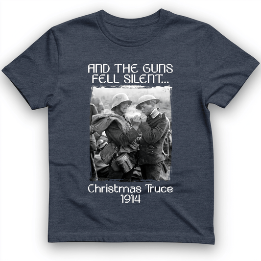 WWI Christmas Truce T-Shirt Heather Navy / S