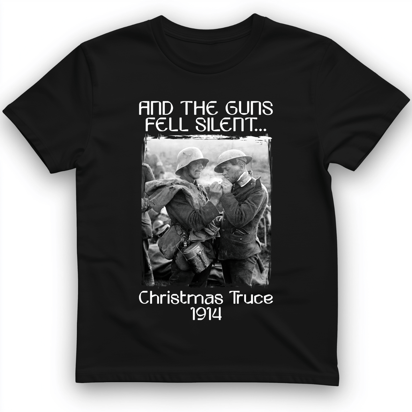 WWI Christmas Truce T-Shirt Black / S