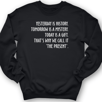 Yesterday Is History Crewneck Black / S
